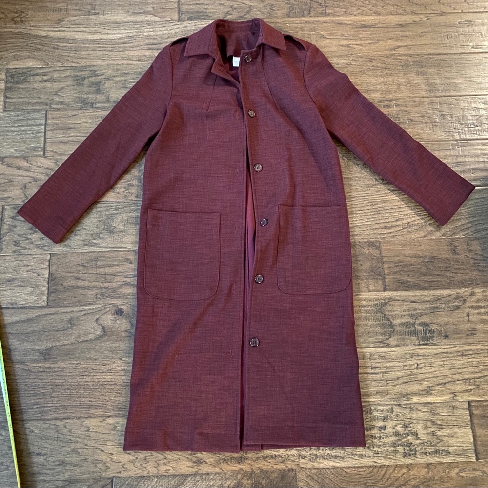 Burgundy ASOS Duster Jacket